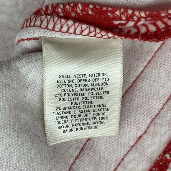 Anthropologie Maeve Emma Women's Size 6 Red Crochet Bandana Swing Mini Dress - Picture 7 of 9